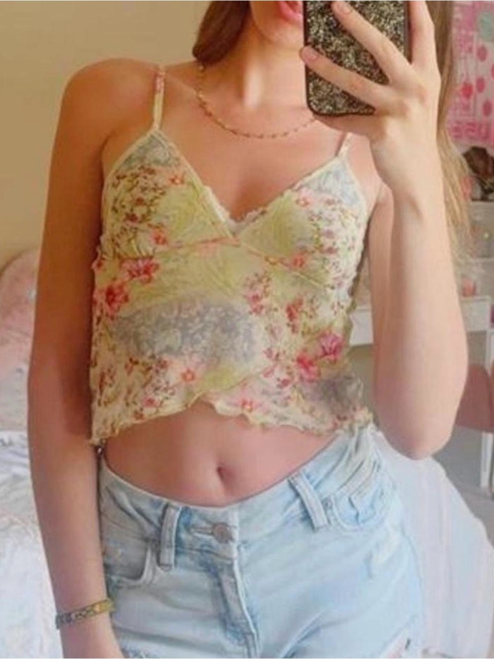 Floral crop top